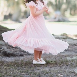 Worn once for photos gorgeous pink tulle dress
